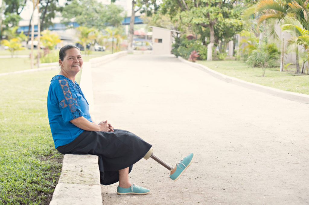 image of a woman sitting
