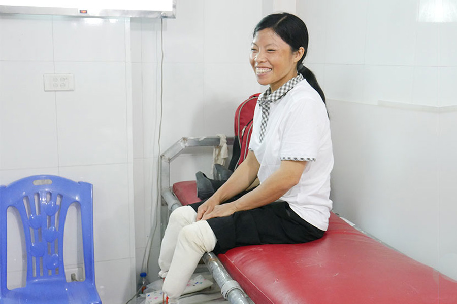 image of a woman sitting