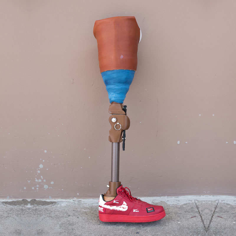 image of a prosthetic leg
